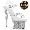 Pleaser - ADORE708PREMSTNG KnöchelriemenSandale - Transparent Product image